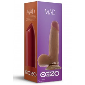Телесный фаллоимитатор с присоской Mad Lipstick - 16,5 см.